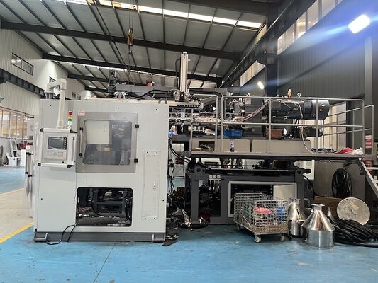 Precision MP100FD Extrusion Blow Molding Machine with 3 Heads Auto Deflashing and 15 Tons Capacity for Hollow Plastics
