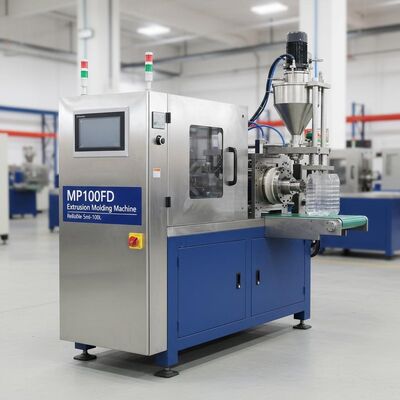 MP100FD Extrusion Blow Molding Machine with 3 Heads and Auto Deflashing for 5ml-100L Plastic Products