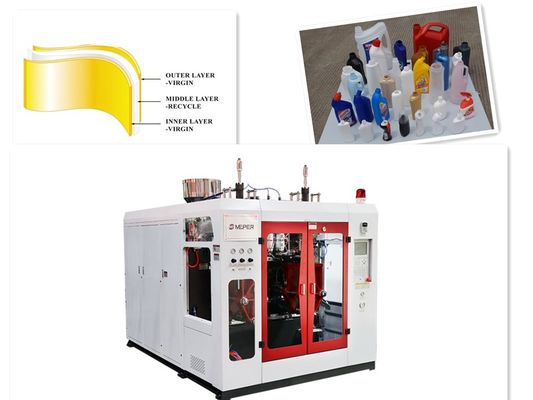 three layer Plastic Bottle Blow Molding Machine for cosmetics bottle